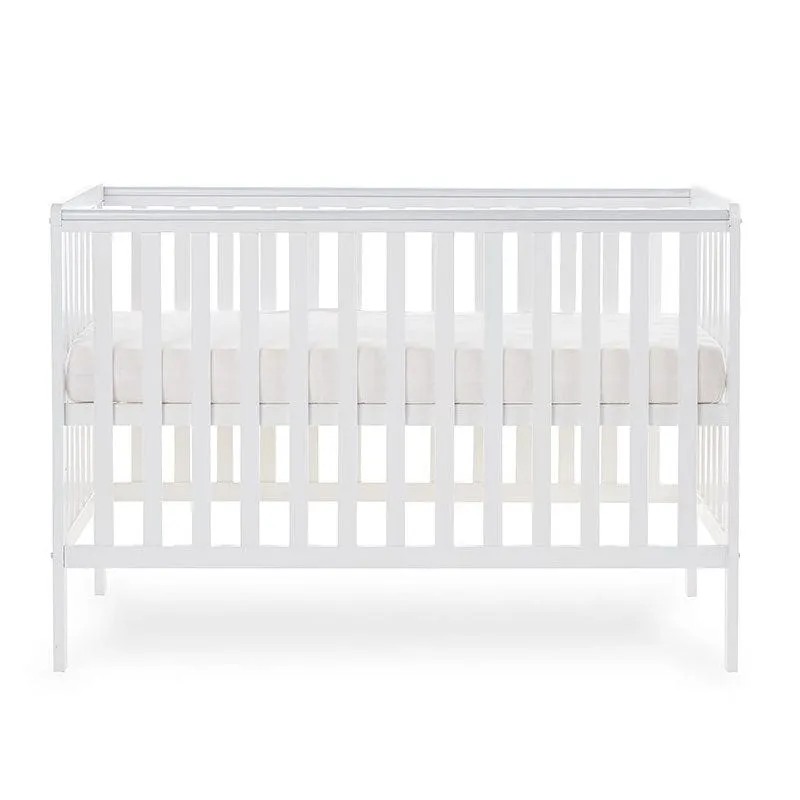 Obaby Bantam Cot - White- Direct Delivery