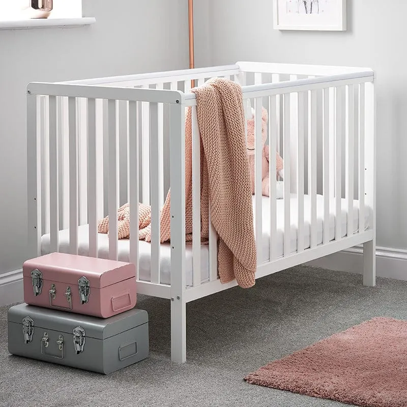 Obaby Bantam Cot - White- Direct Delivery