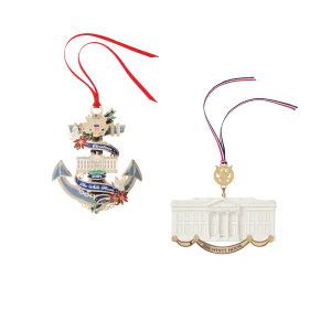 Official 2024 White House Christmas Ornament and Commemorative Ornament, Bundle