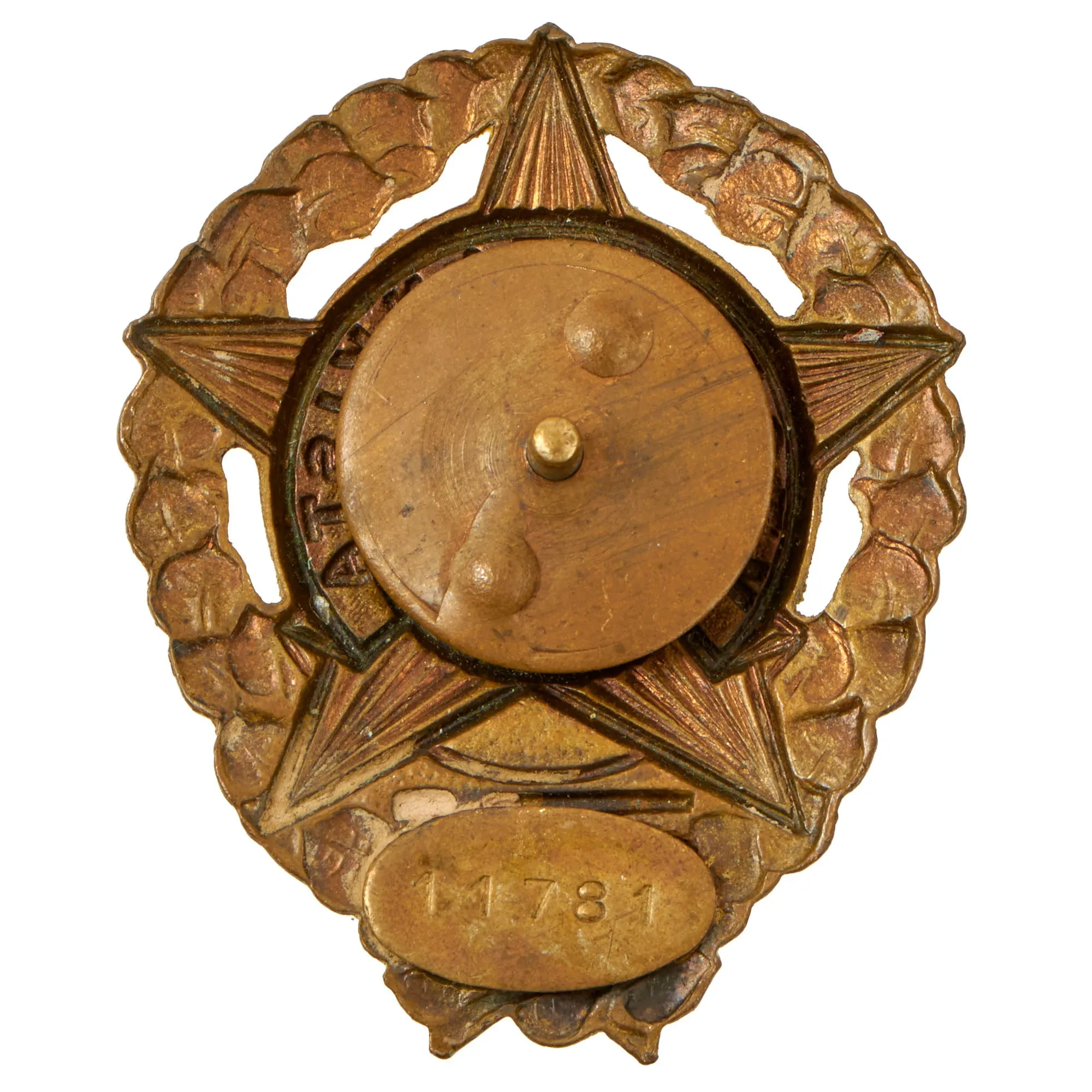 Original Czechoslovakia WWII to Cold War Era Collection of Tank Corps Proficieny Badge and Commemorative Coin Lot of 6 - Formerly A.A.F. Tank Museum Collection