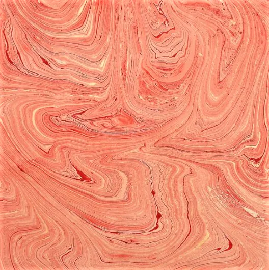 Single Sheet Handmade Marbled Gift Wrap - Choice of Colours
