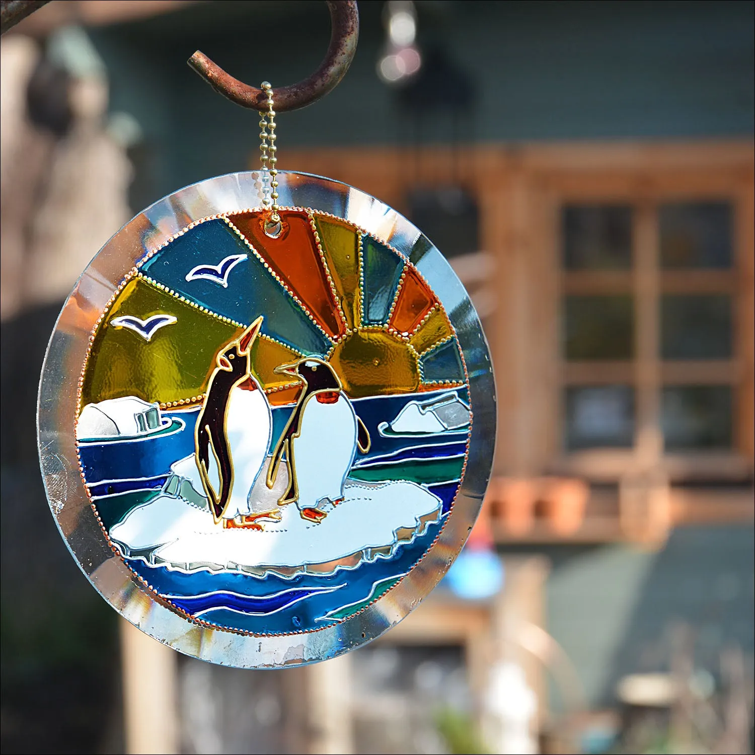 Snow Penguin Sun Catcher