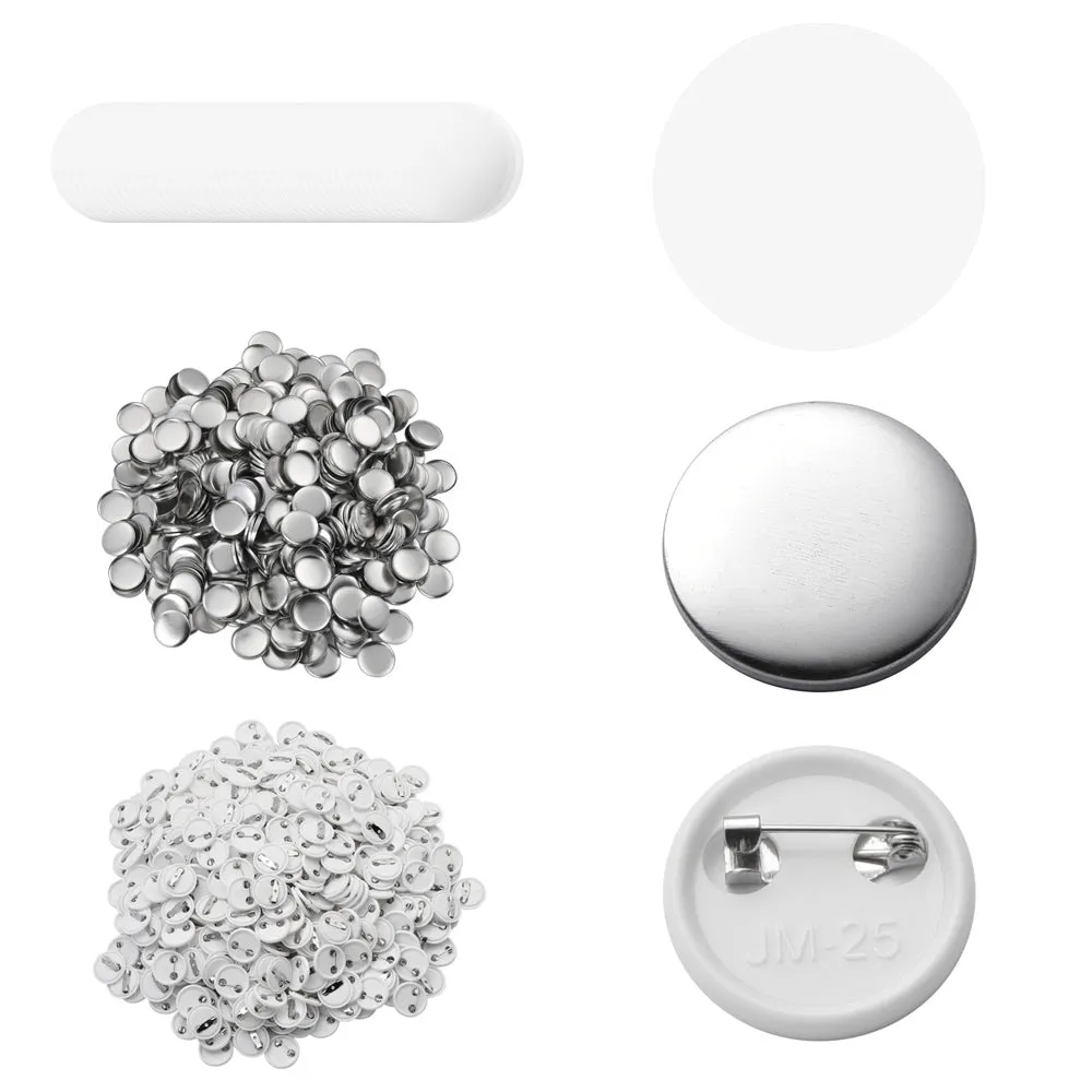 TheLAShop Backpack Pins Badge Parts 500ct/Pack (1", 1 1/4", 2 1/4" Options)
