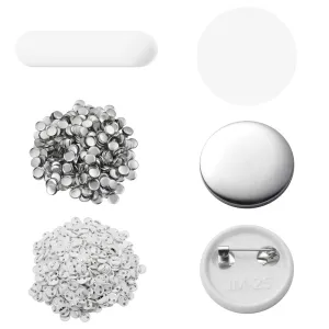 TheLAShop Backpack Pins Badge Parts 500ct/Pack (1", 1 1/4", 2 1/4" Options)