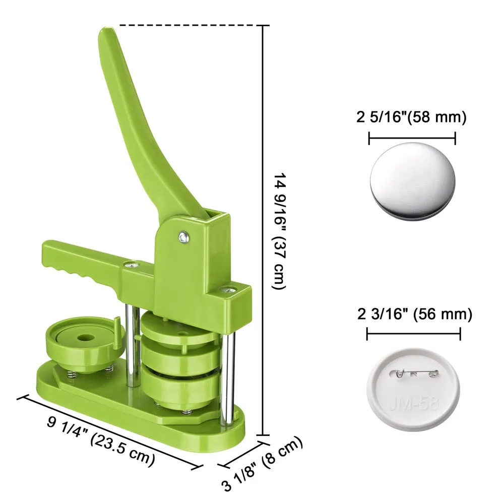 TheLAShop Button Maker Machine   100 Pin Badges(1", 1 1/4", 2 1/4" Options)