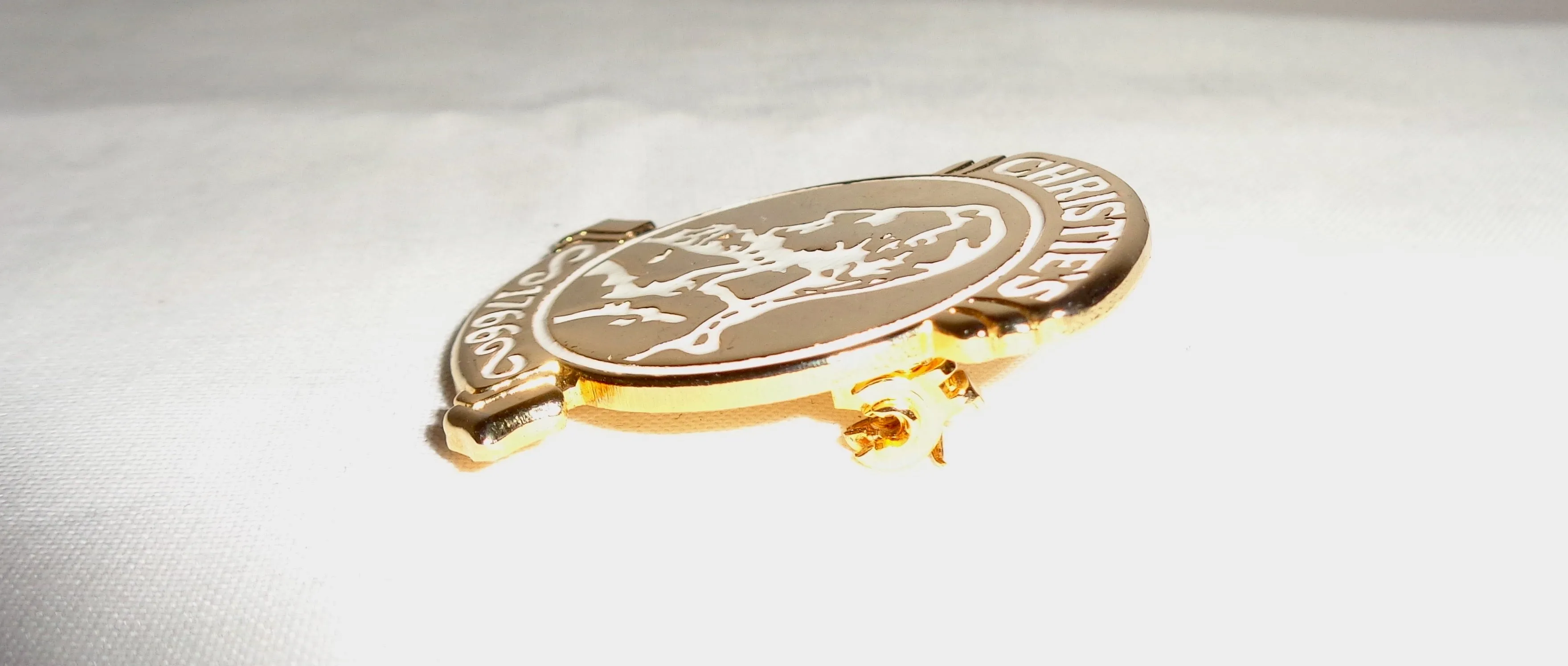 Vintage Christies UK Auction House Commemorative Badge
